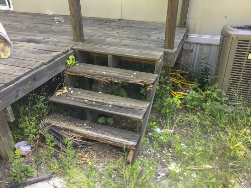 Damaged Railing Sections